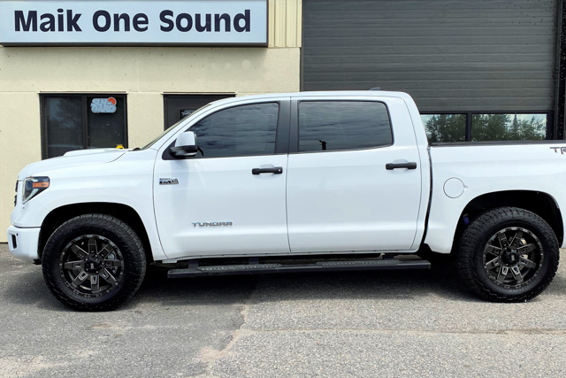Toyota 2021 Tundra with professional window tint in North Bay